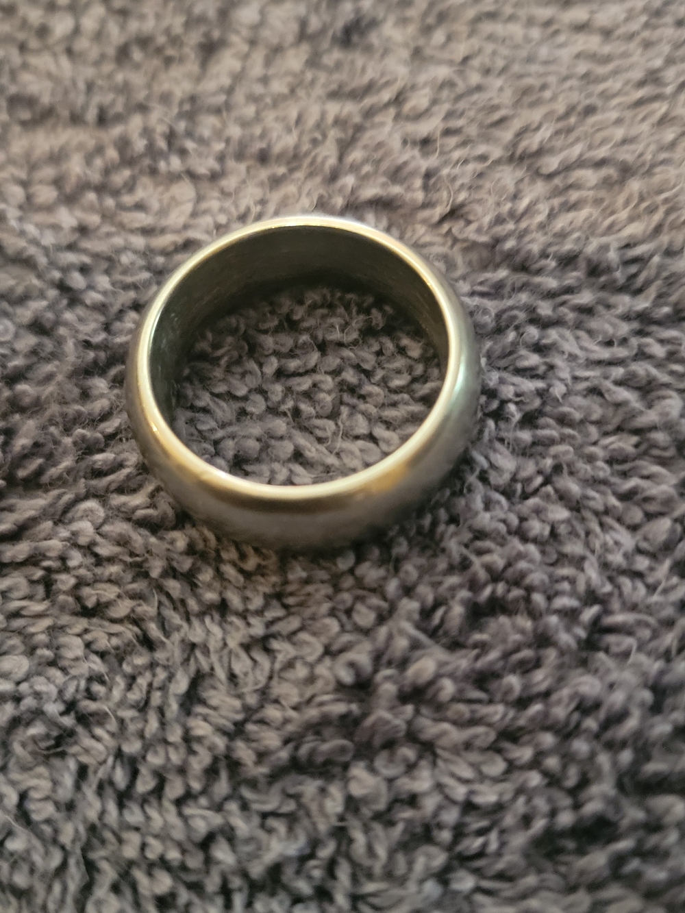 Men's Classic Stainless Steel Band Ring - Gray
